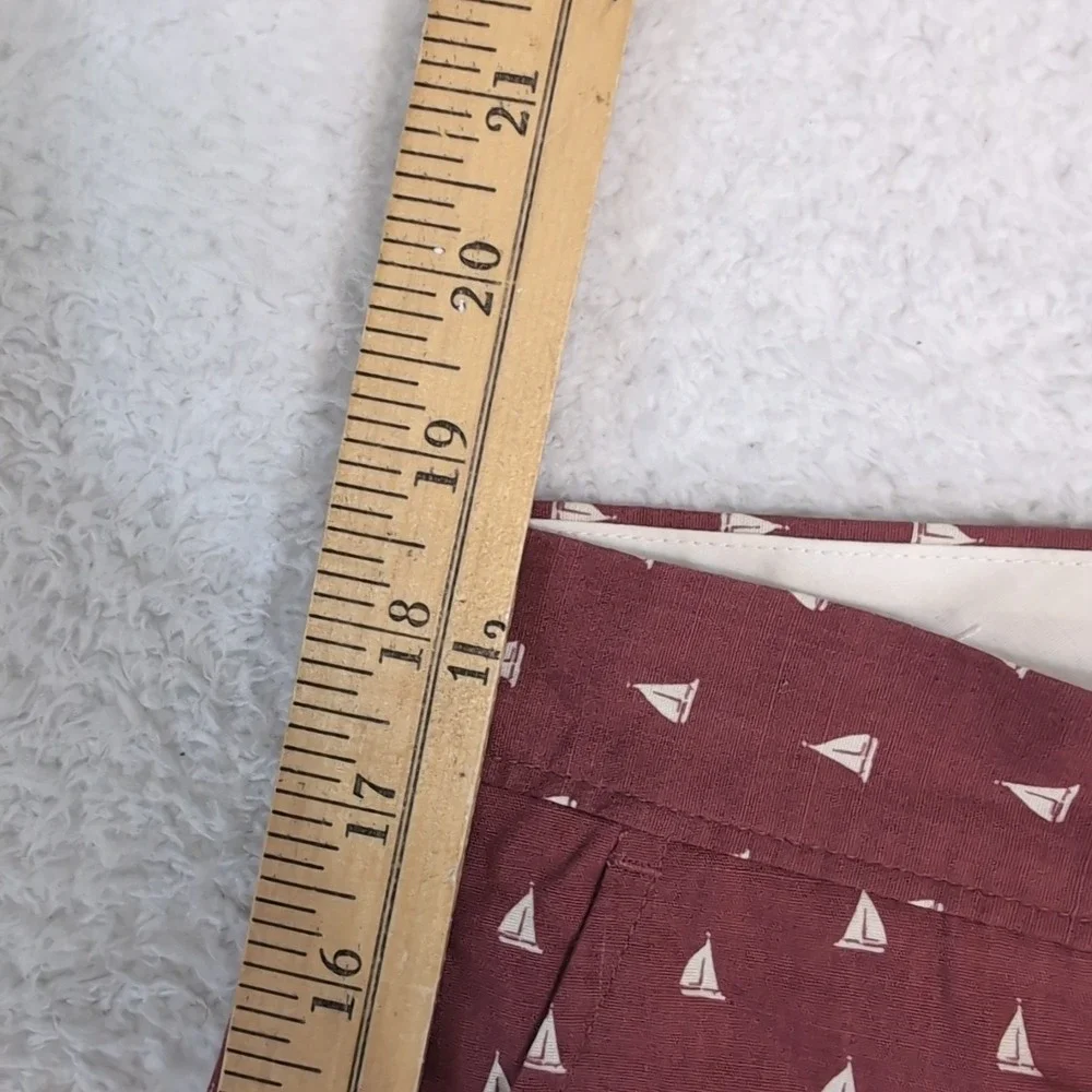 NEW J Crew Mens‎ Short Flat Front Red 30x8.5